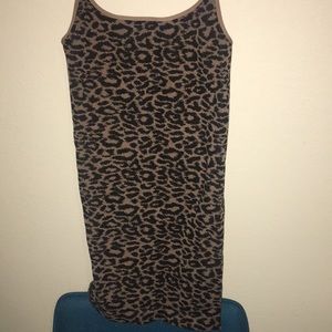 leopard print stretchy tank top